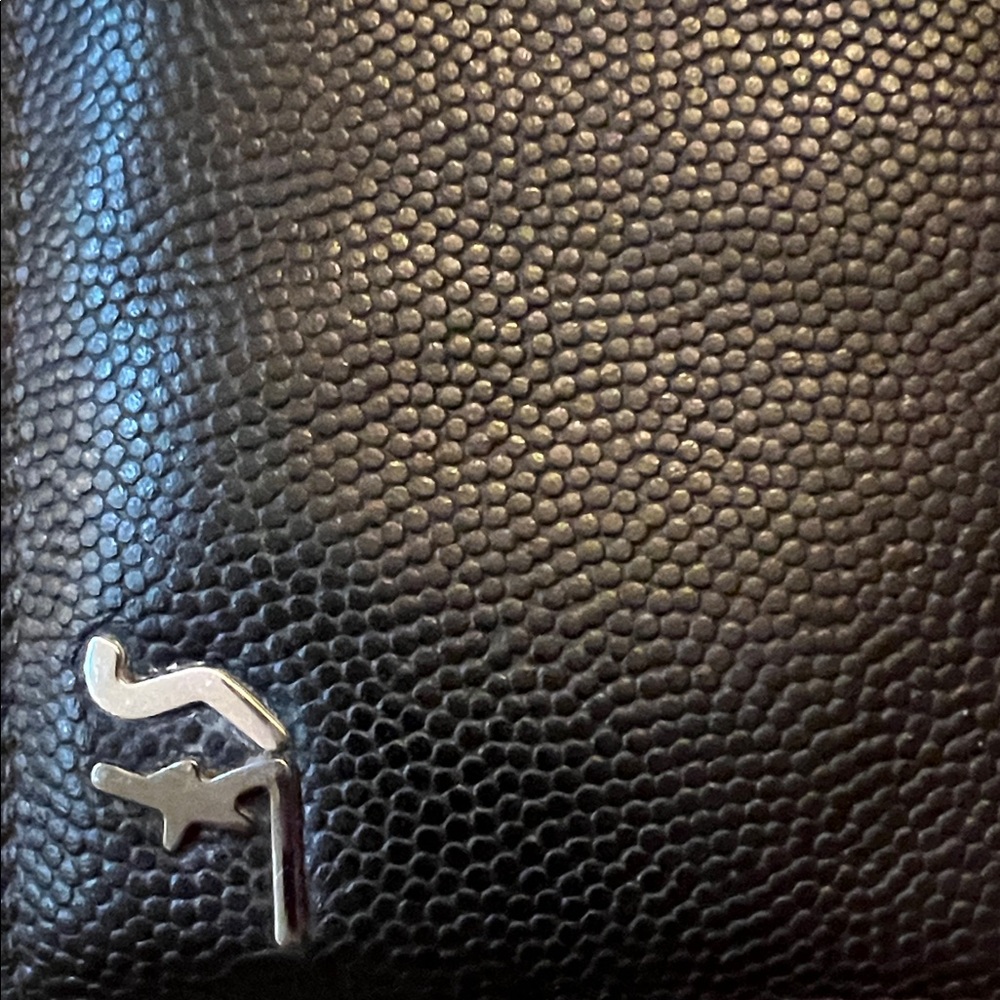 Salvatore Ferragamo Black Leather Key Holder